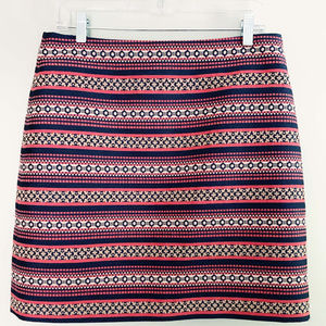Loft Striped Boheme Shift Skirt
